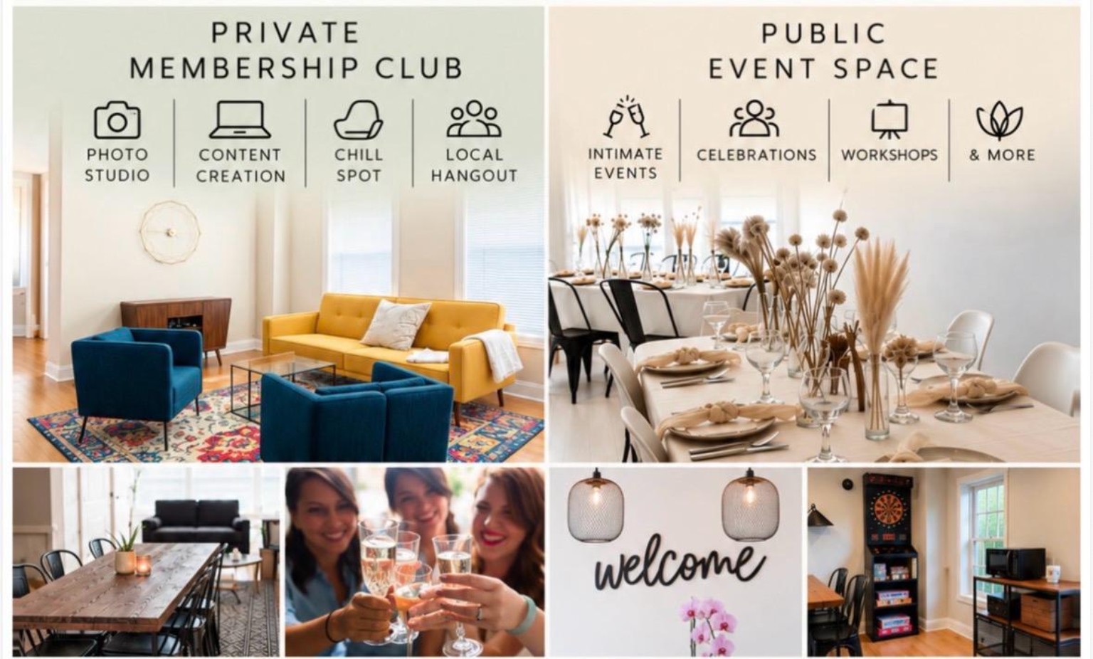 Loft329 private membership club and public event space